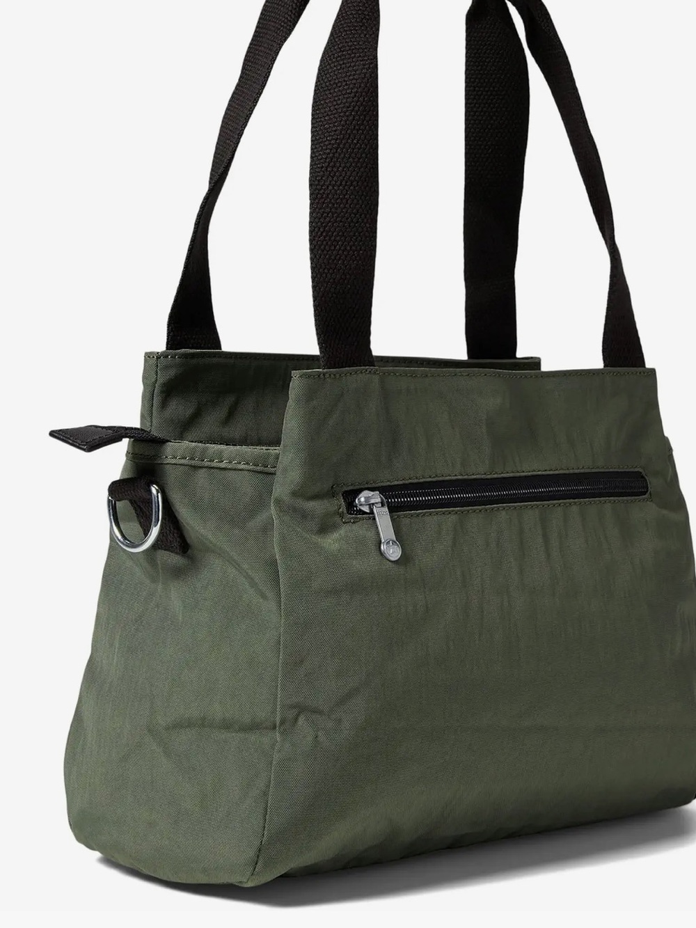 Kipling Olive Green Convertible Shoulder Bag with Black Straps - Picture 2 of 7